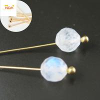 WPOT แฮนด์เมด เสบียง ไข่มุก ทองแดง เครื่องประดับ ลูกปัด DIY หมุดหัว การทำต่างหู T-pins พบเครื่องประดับ