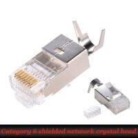 1 PCS Cat6 RJ45 Connector Network Crystal Plug Cable Hole 1.2/1.5mm With Shielding Cat6A/Super Category 5 Crystal Plug Cables