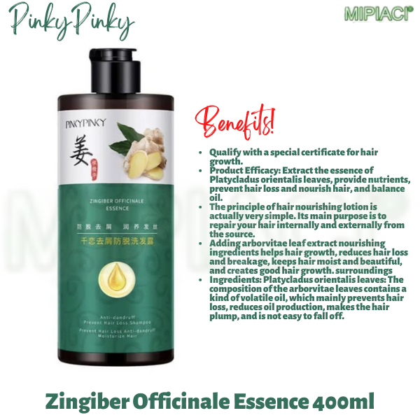 PinkyPinky Zingiber Officinale Essence Antidandruff and prevent hair