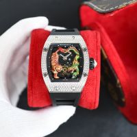 【Hot seller】 Mens Business Richard Mechanical Tiger Crouching Inlaid