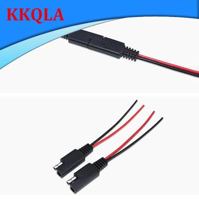 QKKQLA 18AWG 10CM SAE male female Cable Power Extension connector  for DIY Automotive Solar Battery Plug Wire