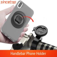 Aluminum Bicycle Phone Holder Universal Bike Motorcycle Handlebar Cellphone Mount Clip MTB Stand Quick Attach/Detach Bracket