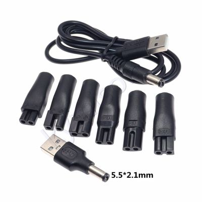 สายไฟ8ชิ้นที่ชาร์จสำลอง5V อะแดปเตอร์ USB เหมาะสำหรับปัตตาเลี่ยนไฟฟ้าทุกชนิด