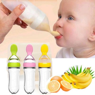 【cw】 Baby Squeeze Bottle   Feeding Rice - Silicone Aliexpress