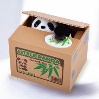 Panda Stealing Money Bank, Cute Automatic Coin Can Money Saving Box Piggy Bank for Kids Boys Girls New Year Party Gift