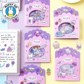 [HCM][JIYU] Bộ 40 sticker washi & PVC gấu bông xinh SOFT & CUTE CLOUD BEAR VER.2
