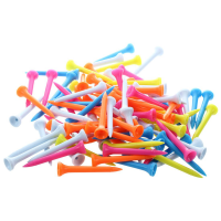 300 Pcs Golf Tees 54 mm Plastic Mixed Color