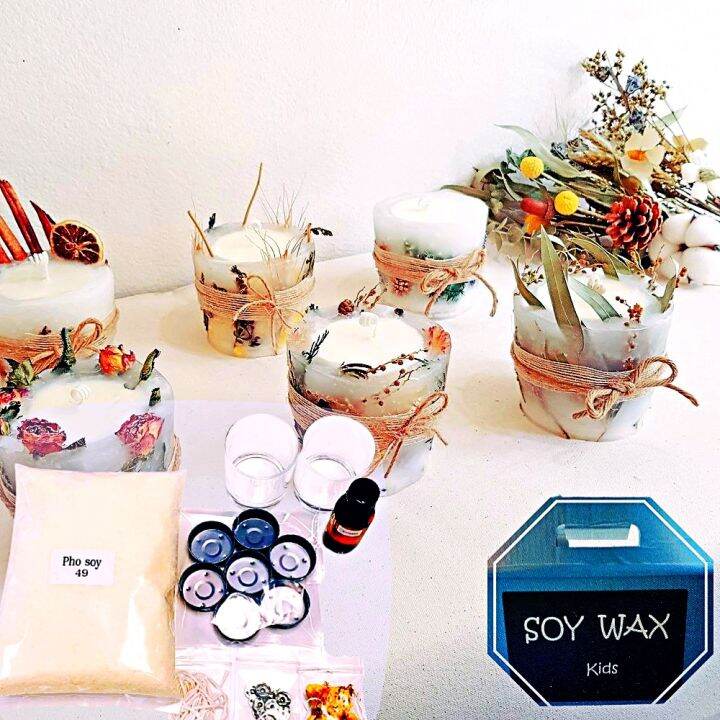 soy-wax-candle-making-kit-ชุดอุปกรณ์ทำเทียนไขถั่วเหลือง-ทำเทียนจากไขถั่วเหลือง-diy-เซ็ตทำเทียนหอม-ชุดทำเทียนหอม