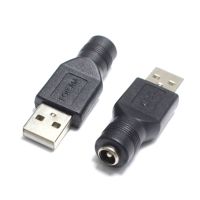 LRB81ปลั๊ก USB พลังงาน2.0 5.5x2 1มม. ตัวเชื่อมต่ออะแดปเตอร์แล็ปท็อป DC แปลง USB ตัวผู้/ตัวเมีย