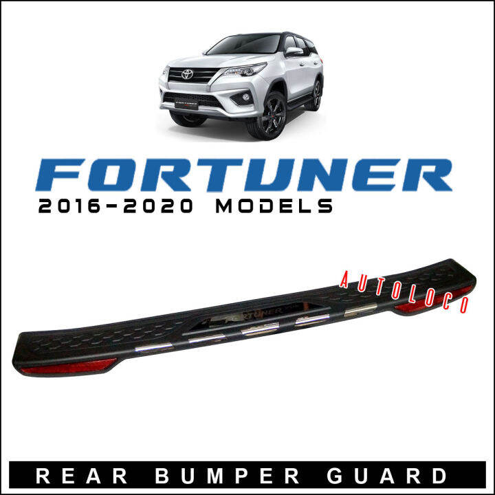 Rear Bumper Guard for Toyota Fortuner 2016 2020 (Version1) Lazada PH