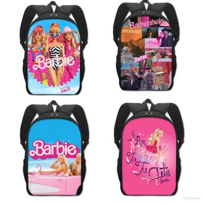 Barbie Backpack for Women Men Student Large Capacity Breathable Printing Fashion Personality Multipurpose Bags