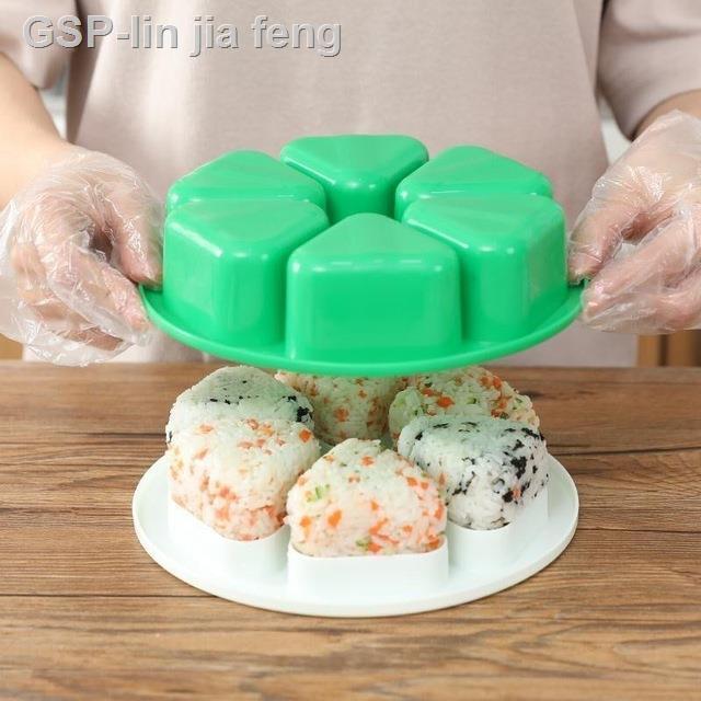 lin-jia-feng-อุปกรณ์ห่อข้าวปั้นทำแม่พิมพ์ทำซูชิแบบทำมือบีบอัดอาหารเครื่องทำสามเหลี่ยม