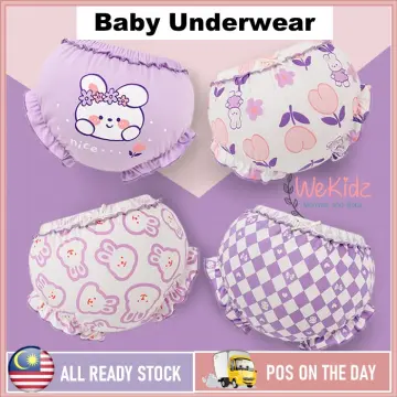 5pcs/set Baby Girl lovely Cute Cartoon Cat Panties Children Cotton Underwear  Comfortable Briefs For Kids