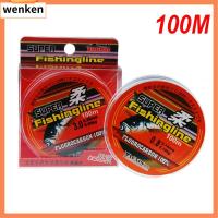 WENKEN 100m 100% Fluorocarbon ทนทาน สายเชือกแข็งแรง 0.8-6LB เส้นใยเดี่ยว ลวดเชื่อม สายการประมง ไนลอน PA