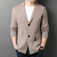 Mens Suit Jacket 2022New Spring autumn Mens Casual Loose Knit Solid Color Coats High Quality Business Blazer Plus Size 3XL