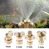 1/2 Misting Nozzle Brass Atomizing Spray Fitting Nebulizer Hose Connector Water Sprinkler Adjustable for Garden Lawn Irrigation