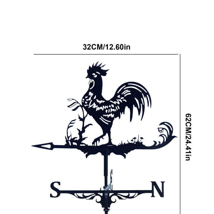 โลหะใบพัดอากาศไก่ตกแต่งไก่ตัวผู้เหล็กอากาศสำหรับกระท่อมหลังคาแสดงทิศทางลมตกแต่งลาน