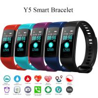 ✓卐✑ Y5 Smart Band Heart Rate Tracker Fitness Tracker Y5 Smartband Smart Bracelet Waterproof Smart Wristband Smart Watch Men