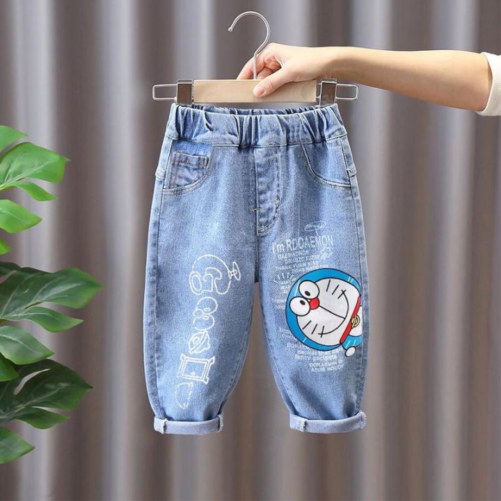 Buy Rolanko Boys Baggy Jeans Elastic Straight fit Stretch Denim Pants Loose  Kids Clothes, A2-plaid, 12-14 at Amazon.in