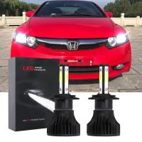 หลอดไฟหน้าฮาโลเจน LED 6000K สีขาว แบบเปลี่ยน สําหรับ Honda Civic (FD) 2005-2011 รับประกัน 10 เดือน