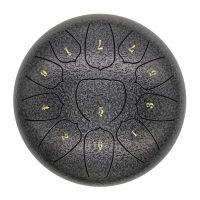 6 Inch Steel Tongue Drum 11 Notes Handpan Drum with Drum Mallet Finger Picks Percussion for Meditation Yoga