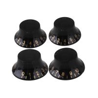 ；。‘【 4 X Black Top Hat Speed Control Knobs For Electric Guitar