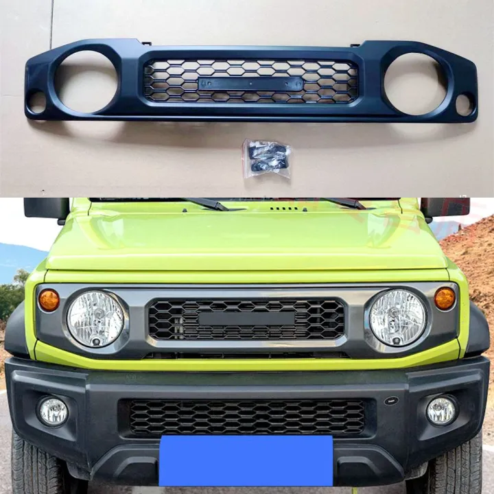 For Suzuki Jimny JB64 JB74 2018-2020 Grill Mesh Racing Grills Car Black