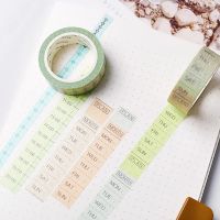 เทปตกแต่ง วัน &amp; เวลา ⭐️ Day &amp; Hour Masking Tape MT by mimisplan