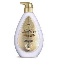 ? Mistine Whte Aura Whtening Lotion 400 ml. โลชั่นทาตัว มิสทีน ออร่า เทนนิ่ง สารสกัดจากแมงกระพรุนพระจันทร์ [ ดูแลความสวยความงาม ]