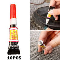 Hot sale 10Pcs Liquid Super Glue 502 Instant Strong Bond Leather Wood Rubber Metal Glass Cyanoacrylate Adhesive Shoe Glue dropsh