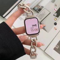 Luxury Women Bracelet For Apple Watch Series8 7 41 45mm Ultra 49mm For iWatch Se 6 543 38 40mm 42 44 Stainless Steel Wrist Strap Straps