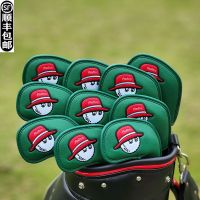 ♙☃✴Han Guoyuan Single Fisherman Hat Malbon Core Set Of Set Of Golf Clubs Set Of Wooden Putter Head Cap Sleeve