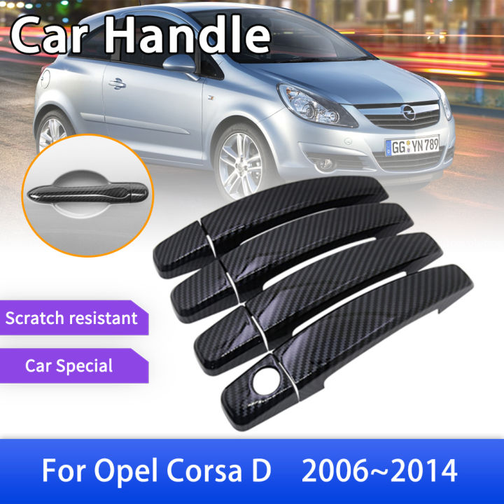 Opel Corsa D S07 Vauxhall Luxurious Carbon Fiber Door Handle Cover Trim Car Styling Accessories Stickers 2007 2008 | Lazada PH