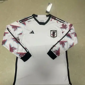 white long sleeve soccer jersey