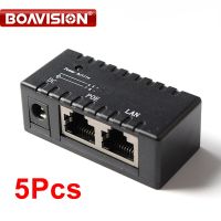 【】 Invitar Solution อุปกรณ์ในการแยกไฟ RJ45อินเจคเตอร์ PoE DC 5.5มม. * 2.1มม. อินพุต Passive PoE เชื่อมขั้วต่ออะแดปเตอร์แยกสำหรับกล้องวงจรปิดระบบเน็ตเวิร์ค IP