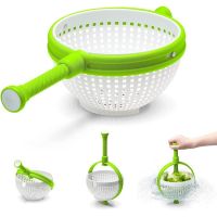 Home kitchen vegetable washing tool rotary drainer dryer creative modern wind washing vegetable water filter basket