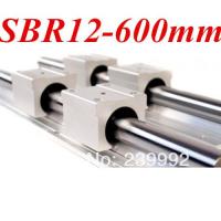 ♕△♗ 12mm linear rail SBR12-L600mm supporter rails for CNC linear shaft support rails cnc parts