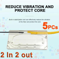 กล่องเก็บงาน Splices สาย Fiber Optic Termination Box Ftth Box 2 In 2 out Protection Box Fiber optic covered wire cable ( 1PCs ,5PCs ,10PCs )