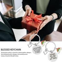 Backpack Rainbow Key Chains Rainbow Pendant Keychain Reusable and Portable Key Chain Pendant Key Rings Decoration for Car Bag delightful