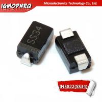 【Wireless】 100ชิ้น1N5822 SMA ไดโอด Ss34 Smd Do-214ac IN5822 Schottky