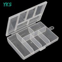 ?【Lowest price】YKS กล่องเก็บของตะแกรงขนาด6ช่องสำหรับปุ่มลูกปัดกล่องบรรจุ