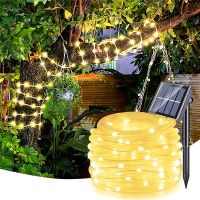 WEIXIN Solar Rope Light Sun Powered String Light 8 Modes Fairy Lamp Outdoor Decoration For Garden Patio Party Weddings Christmas Décor