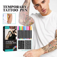 EELHOE temporary tattoo pen set face arm makeup graffiti decoration tattoo body multicolor painted diy