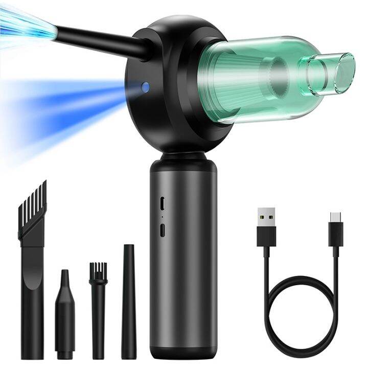 Cordless Vacuum Cleaner Handheld Wireless Electric Air Blower with LED ...