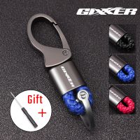 For Suzuki GIXXER 150 SF GIXXER 250SF 2021 Motorcycle Keyring Metal Key Ring Braided rope Keychain Horseshoe Buckle Accessories