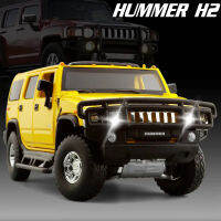 โมเดลรถจำลองโลหะผสมหล่อขึ้นรูป1:32 H2 Hummer 2008 Hummer,ของขวัญสำหรับเด็กของสะสม