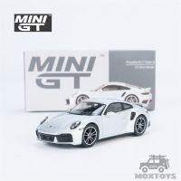 MINI GT 1:64 911 Turbo S GT Silver Metallic โมเดลรถเหล็ก