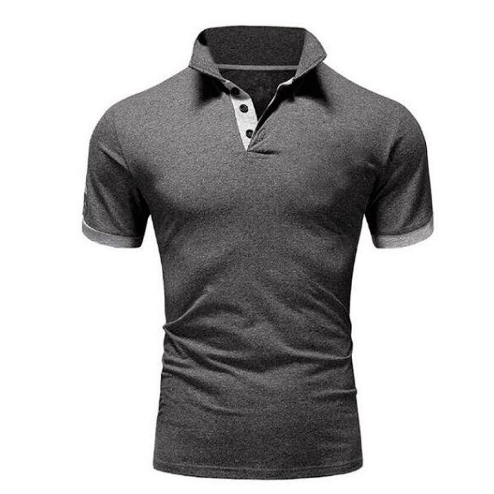 เสื้อโปโลแขนสั้นสำหรับผู้ชายเสื้อโปโลใหม่ฤดูร้อนแบรนด์เสื้อผ้าเสื้อโปโล-s-สีความเปรียบต่างแบบสบายๆธุรกิจเสื้อยืดเสื้อโปโล