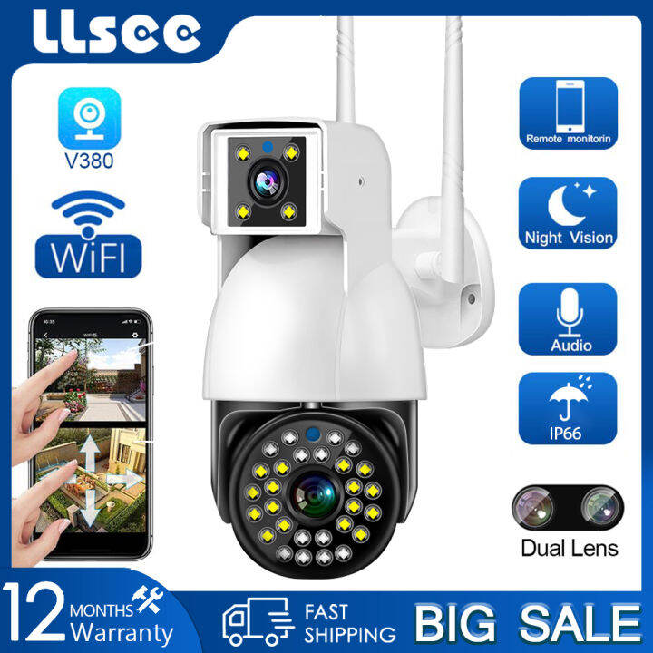 LLSEE v380 pro 8MP 4K cctv wireless outdoor camera 360, cctv camera ...