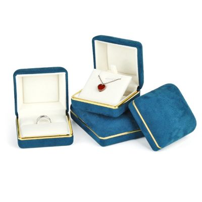 Necklace Box Wedding Ring Pendant Box Ear Nails New Flannel Cloth Jewelry Box